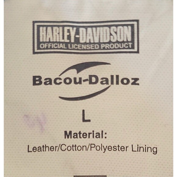 Licensed*HARLEY DAVIDSON MOTORCYCLE*Gauntlet * Welding GLOVES *LEATHER *Eagle *L - Picture 6 of 7